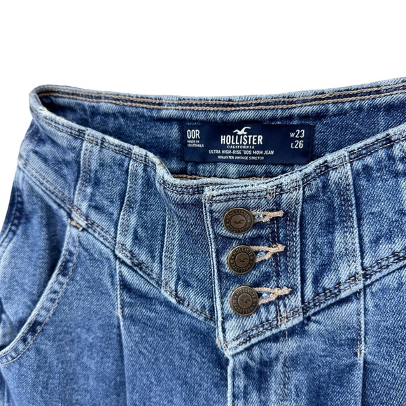 HOLLISTER Jeans Ultra High Rise Pleated 80s Mom Ankle - Picture 7 of 7